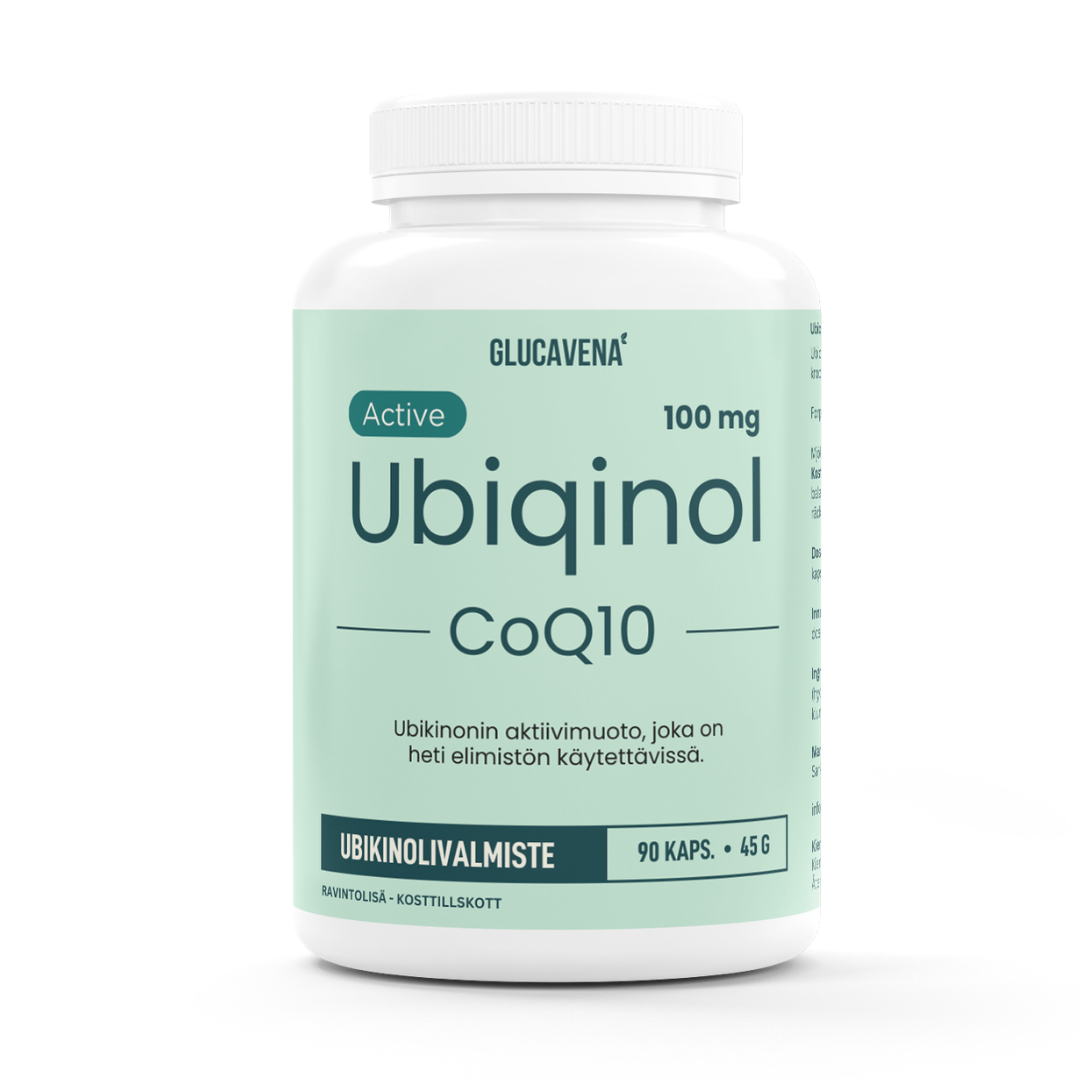 Ubikinoli, Aktiivinen CoQ10, 100 mg, 90 kapselia
